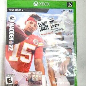 Madden NFL 22 Xbox Series X EA Sports Football Game New Sealed